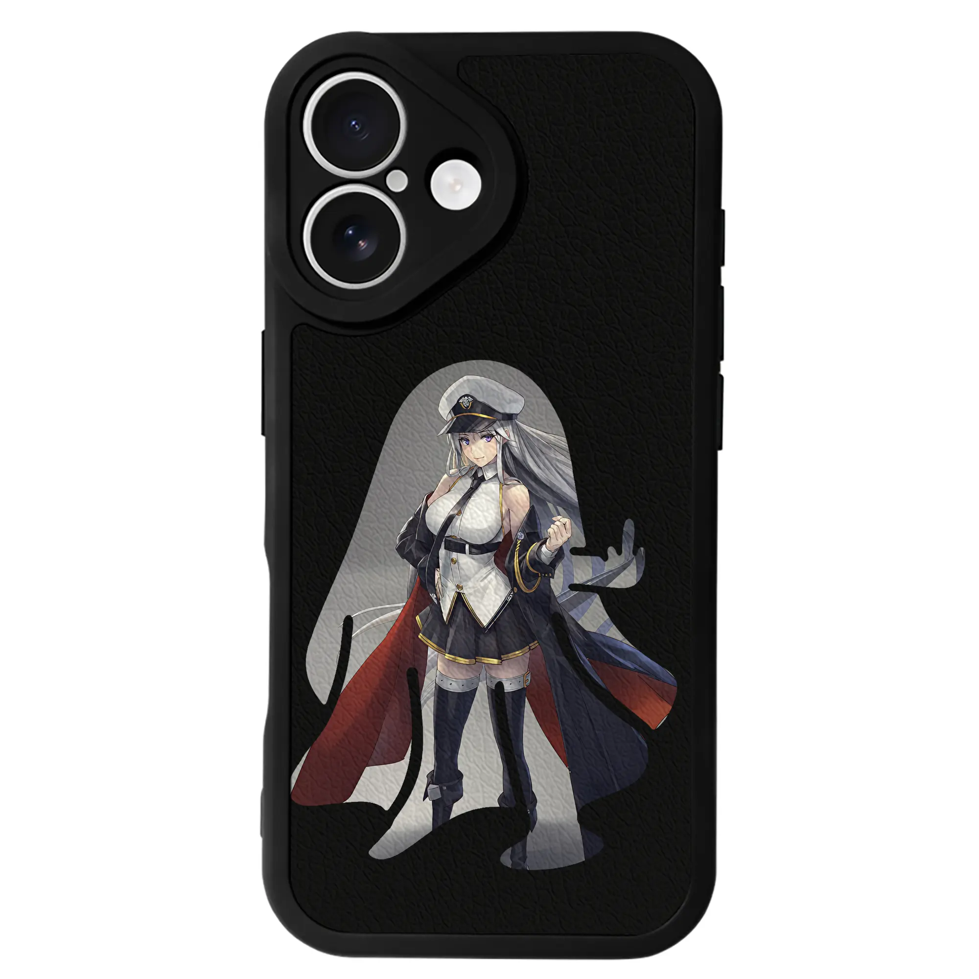アズールレーン グッズ,エンタープライズ - IPhone 16シリーズ対応 ・ シリコンスマホケース ・ レザー調 ・ 高精度フィット ・ 耐衝撃 ・ ワイヤレス充電対応 ・ 精密カット